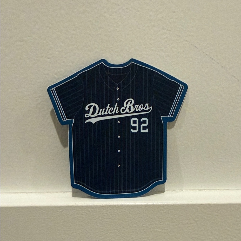 Dutch Bros Pinstripe Jersey stickers